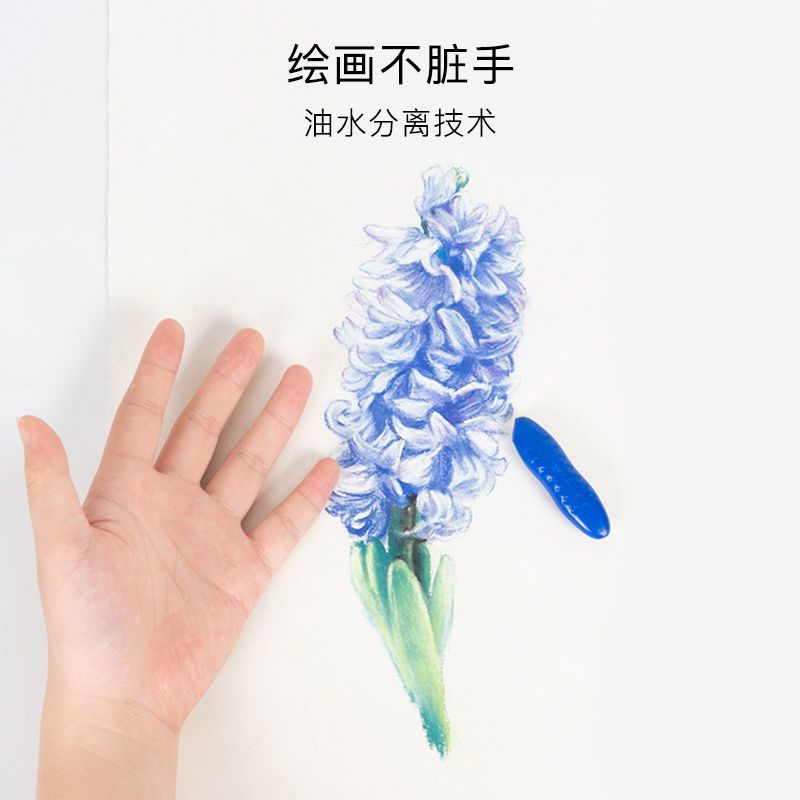 y儿童花生蜡笔不脏手幼儿园油画棒可水洗宝画笔