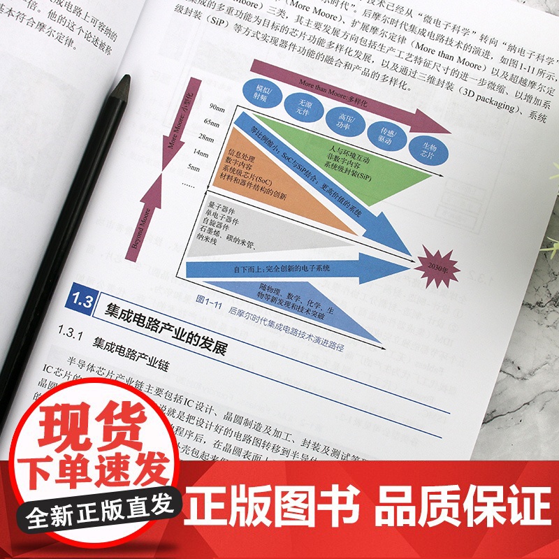 集成电路制造工艺与模拟 集成电路设计与集成系统丛书 芯片制造集成电路半导体微电子 集成电路教材 一本书读懂集成电路制造高清大图