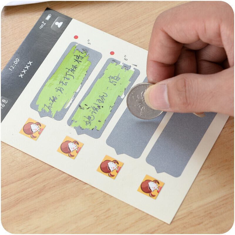 林檎贺卡微信贺卡刮刮卡明信片创意diy刮刮乐留言卡片甜蜜惊喜 如图送女朋友老婆生日礼物送女朋友老婆情人节七夕生日礼物高清大图