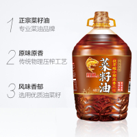 鲤鱼牌川香小榨风味菜籽油5L/小榨浓香风味菜籽油5L(非转压榨) 食用油