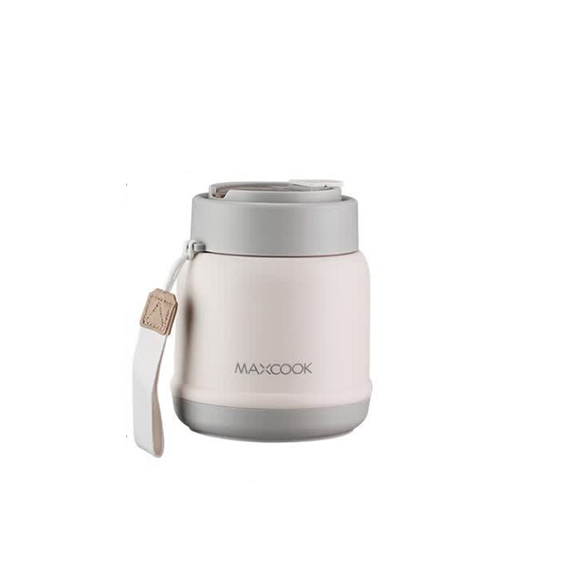 MAXCOOK美厨汤杯500ml高雅灰304不锈钢配茶漏MCB9153