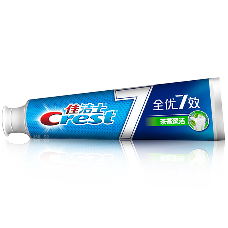 佳洁士全优7效 茶香深洁 牙膏 120克 6903148247778 36个/包 单位:包