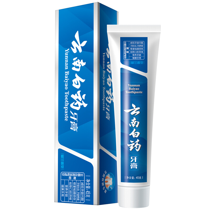 云南白药(YUNNAN BAIYAO)牙膏留兰香型45g