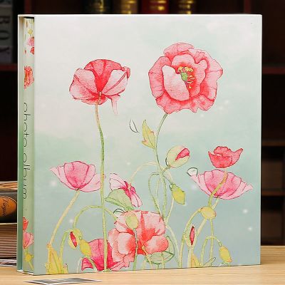 420张-幸福花开 玄策5 6 7 8 10寸混合装 过塑可放 相册影集插页式大容量家庭相册