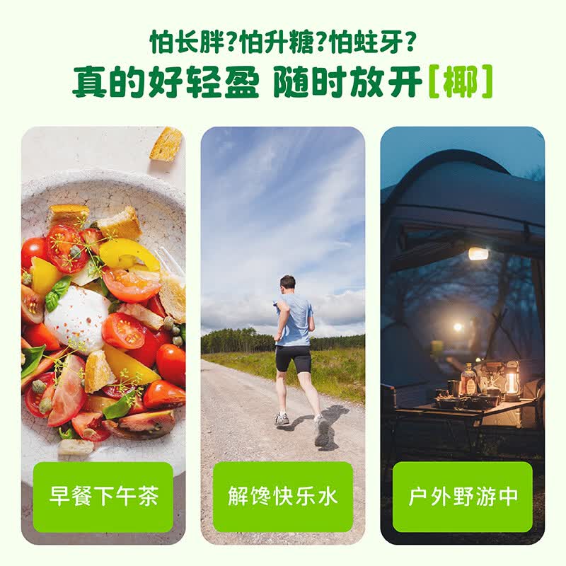 可可满分 无糖椰乳 椰奶椰汁 植物蛋白饮料 0糖生椰椰子汁330ml*12瓶高清大图