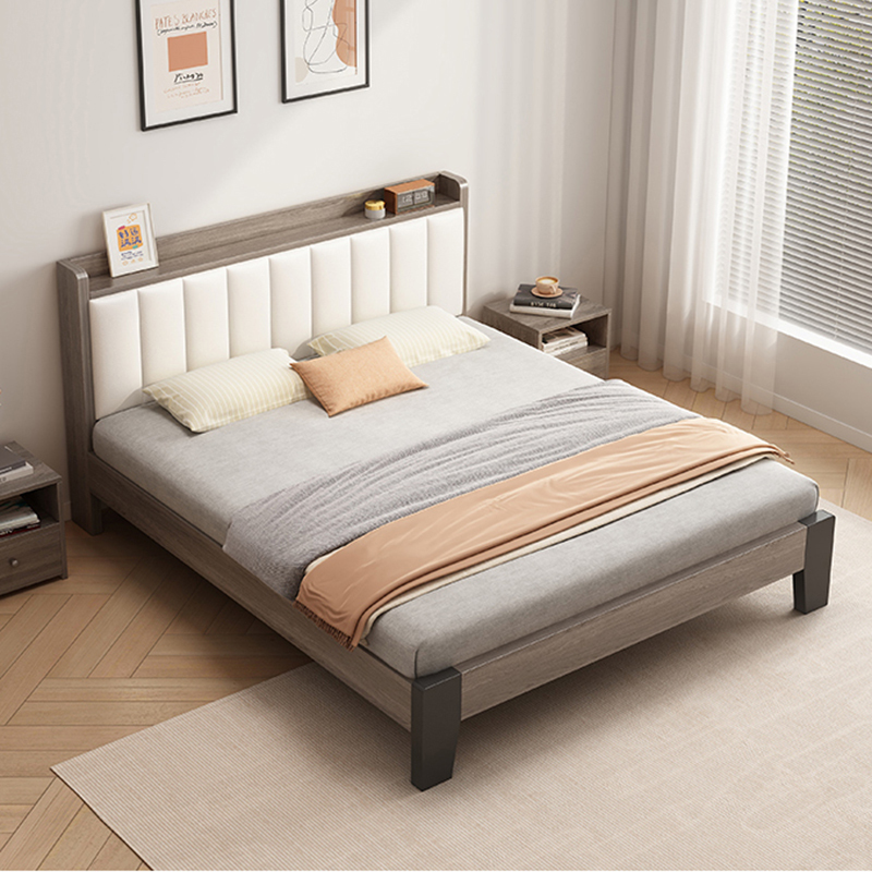 布欧格实木床1米8双人床高清大图