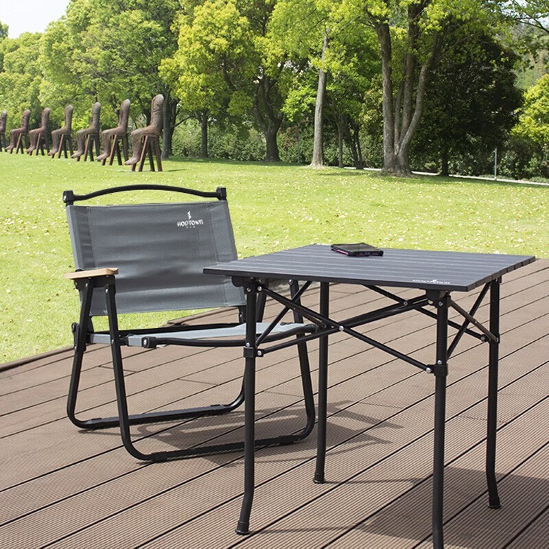 何大屋(Hodtown)克米特折叠椅 HDW1686 浅灰高清大图