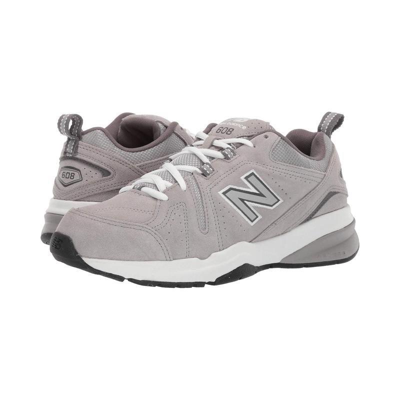 新百伦(New Balance)男款综合训练鞋透气支撑防滑耐磨室内健身运 Grey_Suede/Grey_Suede 40