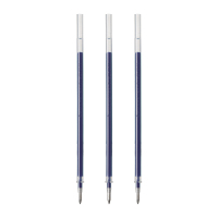 齐心 R980 通用中性笔替芯 拔帽式 子弹头 0.5mm 蓝 20支装