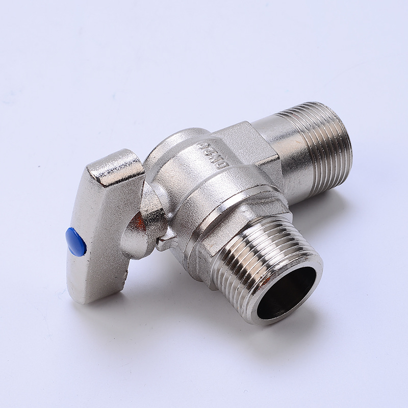 天一金牛三角阀铜球阀大量通径热水器壁挂炉专用4分6分