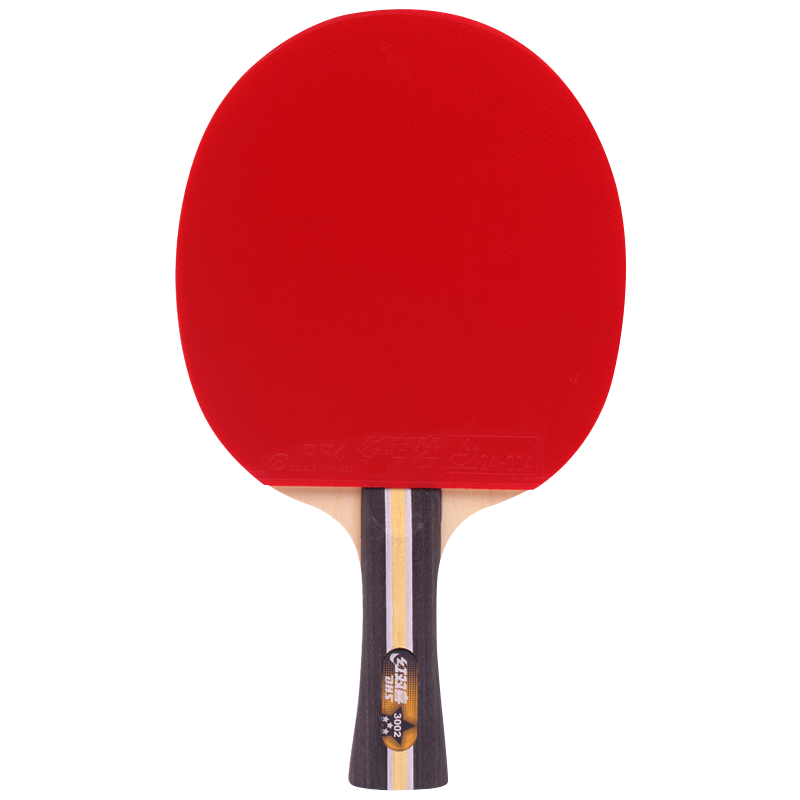 红双喜乒乓三星球拍e302对拍