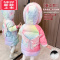 可莉允女童棉服2022年新款冬季中长款洋气毛领外套宝宝加厚羽绒服