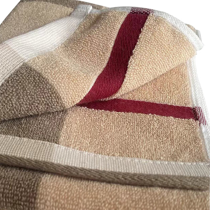 品雁众升 浅格面巾 35×75cm 条高清大图