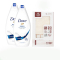 洗护组合5(多芬沐浴乳400ml*2瓶+洁丽雅毛巾单条装盒装 颜色随机)新老包装随机
