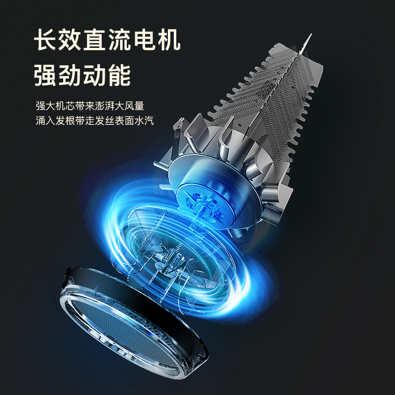 康夫电吹风机家用水润护发大风力速干吹头发廊发型师专用大功率恒温护发6档吹风筒KF-5924