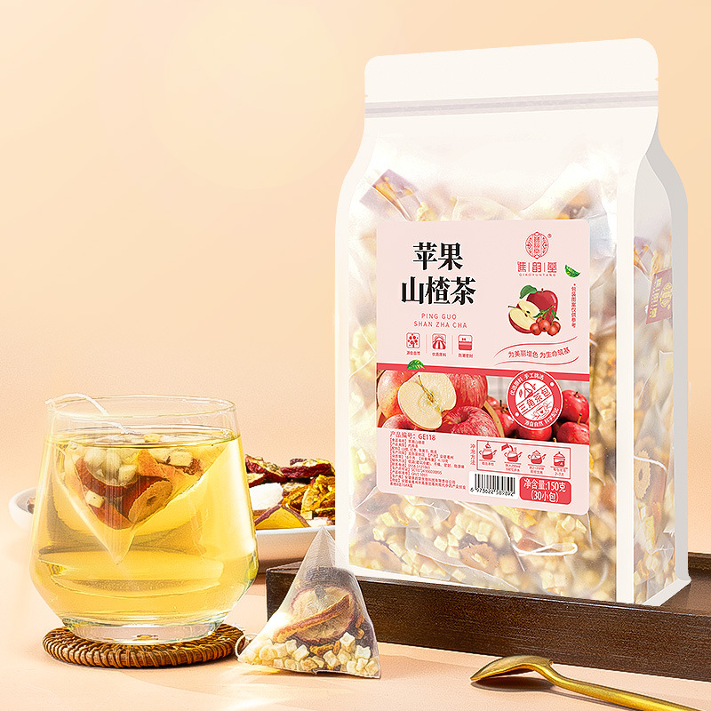 谯韵堂 苹果山楂茶150g/袋高清大图