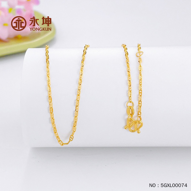 5g黄金调节日字链项链