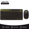 罗技MK240 Nano无线键盘鼠标套装办公专用薄膜USB小便携式紧凑型 黑色