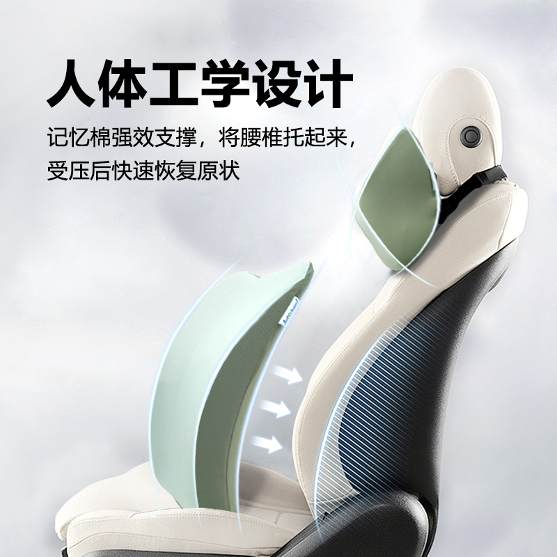 Auto Traevl美旅汽车护腰靠垫AT-7602抹茶绿高清大图
