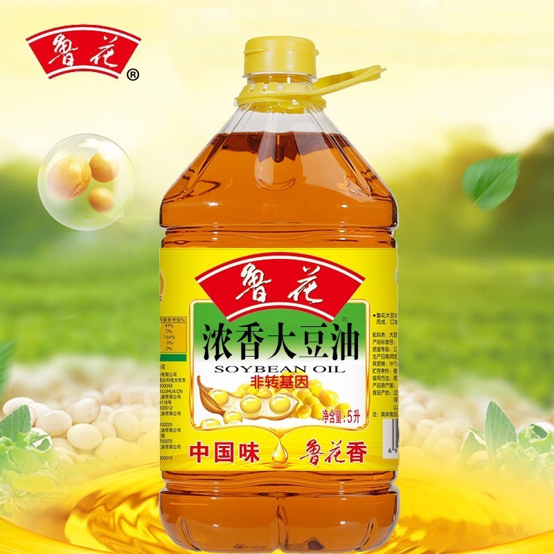鲁花 食用油大豆油5L非转基因