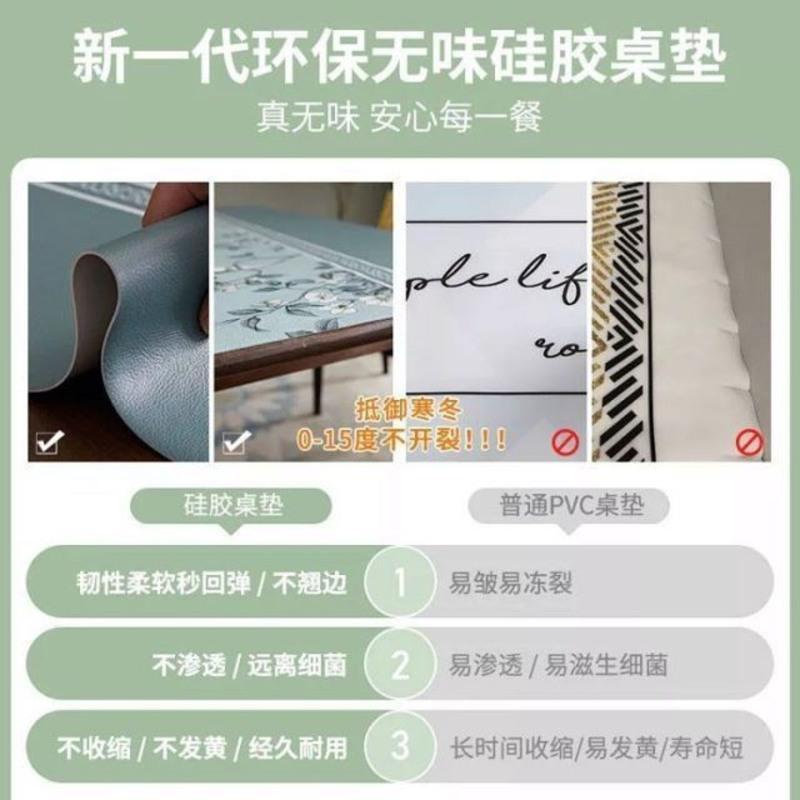 奇妙花园皮革 定制尺寸联系客服 书桌桌垫办公室硅胶皮革桌布化妆台布梳妆台桌面垫子可裁剪ins风