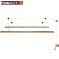 好太太(HOTATA)GW-9818B 手摇晾衣架 苏宁自营官方旗舰店 双杆式晒衣杆