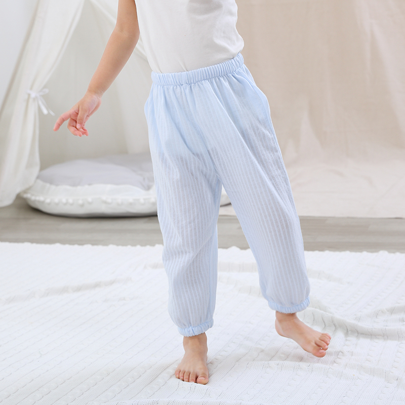 [苏宁自营]龙之涵儿童防蚊裤2019新款男女宝宝休闲裤束脚儿童裤子薄款灯笼裤