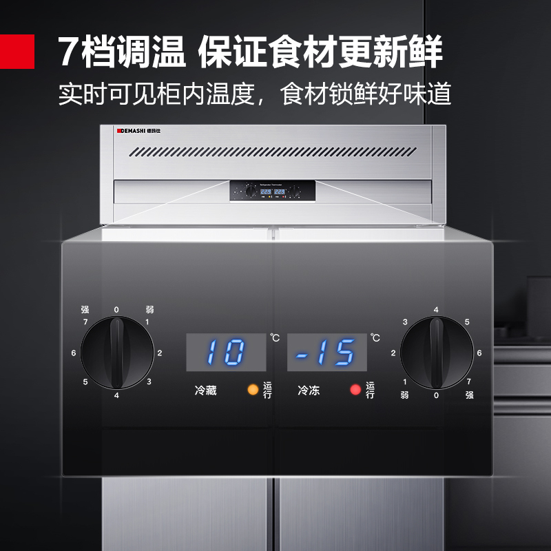 德玛仕(DEMASHI)四门高身雪柜 冰柜商用冷藏冰箱 冷柜 全铜管BG-900C-2W 双温[工程升级款}