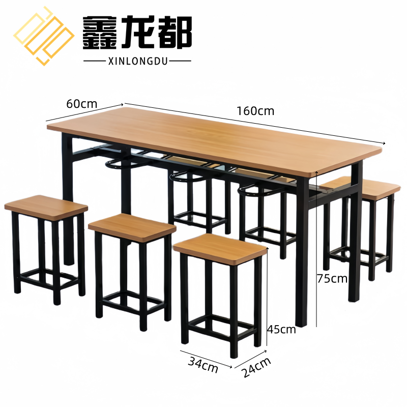 鑫龙都食堂餐桌高清大图