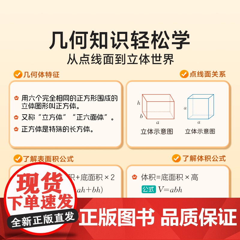 时光学儿童DIY立体几何书小学数学拉绳变立体几何图形教具点线面玩转小学几何模型手工diy立体几何模型教具书高清大图