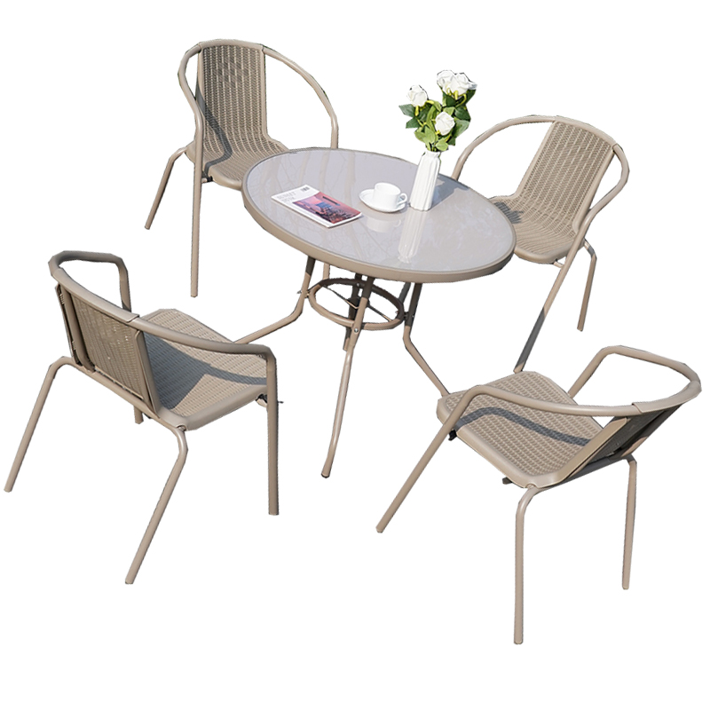 翼澜 户外桌椅 圆桌 套高清大图