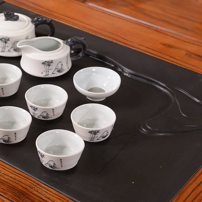 中伟(ZHONGWEI)实木茶台功夫茶桌新中式茶几桌实木茶桌椅组合1600*800*720MM