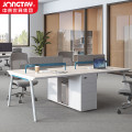 中泰（jongtay）办公桌办公室工位四人位写字楼办公卡座屏风工位职员桌2.4米 J-AT-GB24