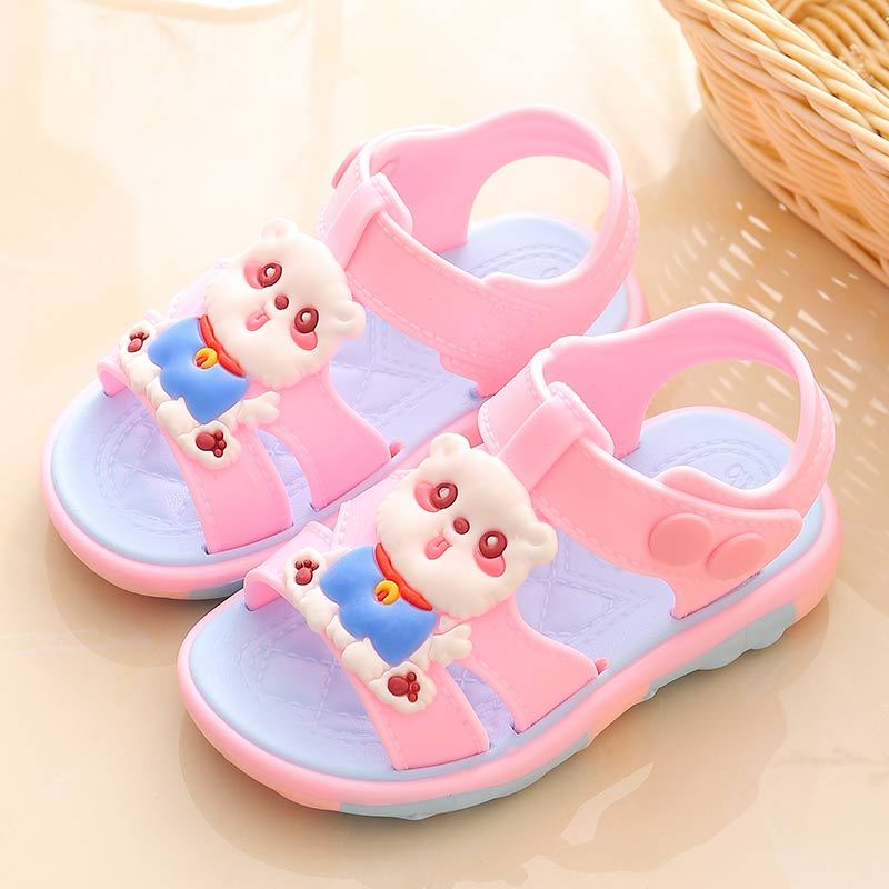 迈凯恩一岁宝宝凉鞋女夏小公主防滑软底1岁235男童小孩学步鞋防水塑料