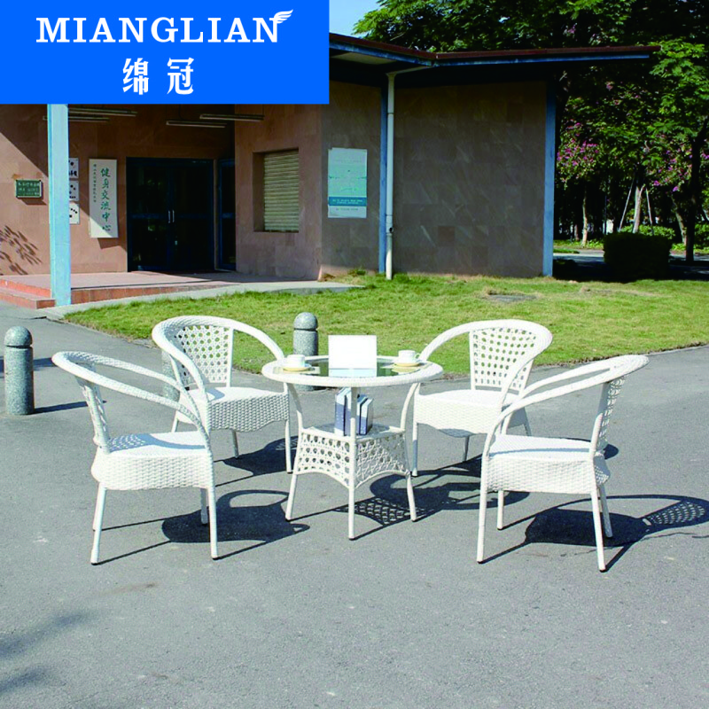 绵冠MIANGUAN肯德基快餐桌椅甜品奶茶食堂饭堂餐厅面馆饭店小吃奶茶店快餐桌椅组合4人位含椅子 橡木色1200*600