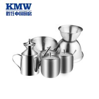 KMW绿鼎第四代不锈炒锅30C(长柄)套装 B KMWTZCB4003012 锅具刀具炊具小工套装 绒光工艺 炫彩易清洁