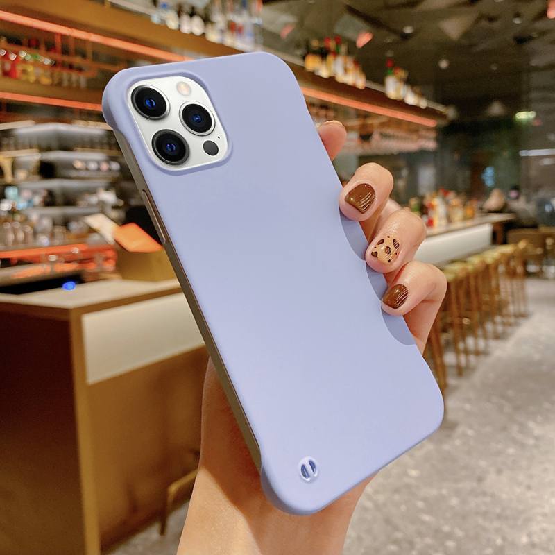 vmonn新款苹果12手机壳无边框iphone12裸机手感pro半包max硬壳ip十二
