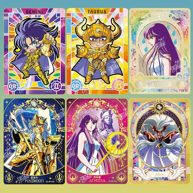 圣斗士星矢卡片圣衣觉醒卡第一弹雅典娜SE卡周边收藏正版卡牌 圣衣觉醒卡第一弹 整盒18包高清大图