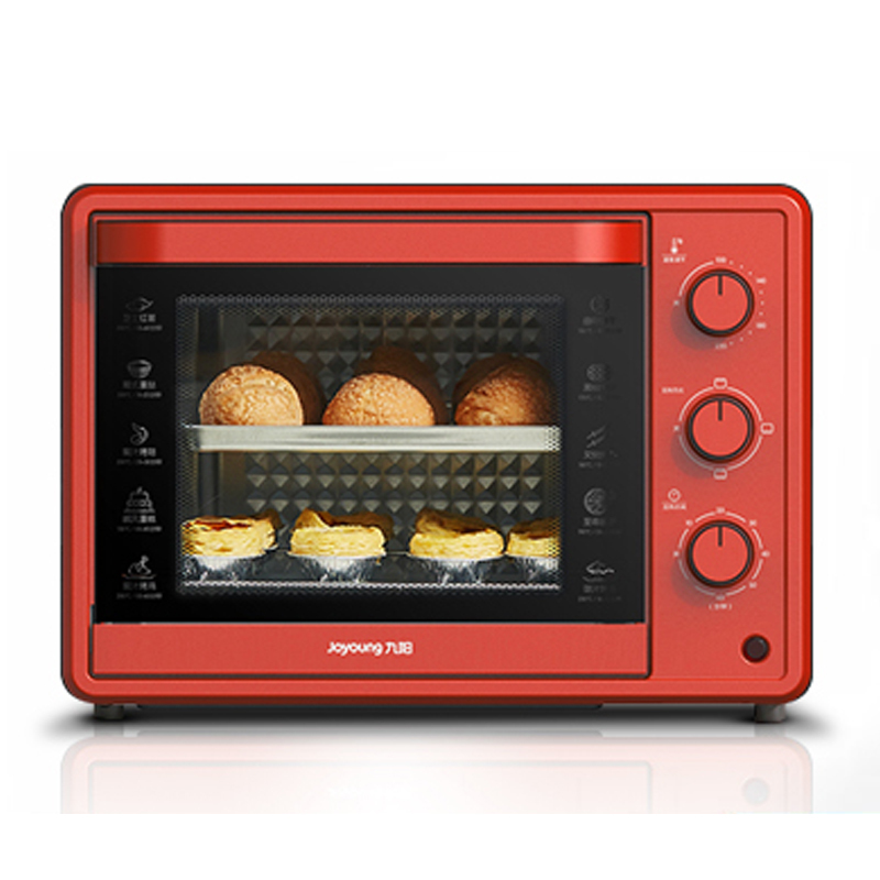 九阳烤箱电烤箱家用小型多功能32升大容量自动烘焙蛋糕古铜色配黑色