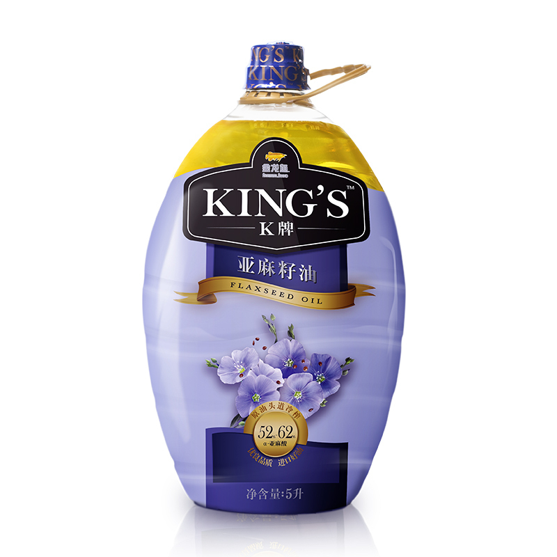 金龙鱼 KING’S 食用油 亚麻籽油5L