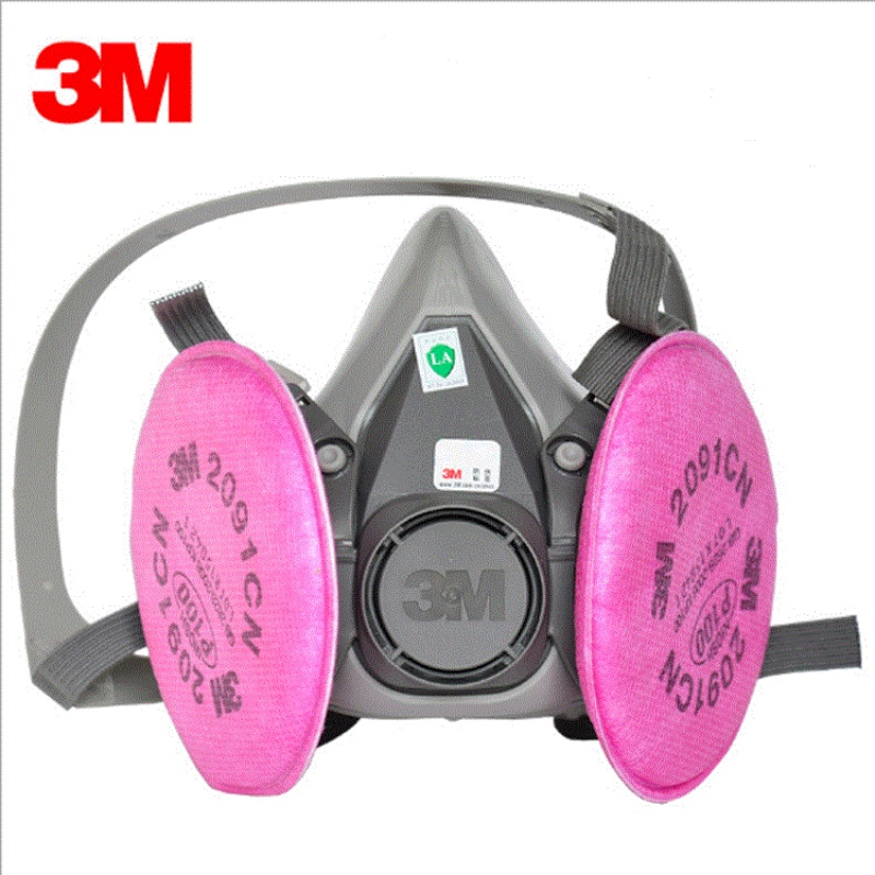 囍诺 3M 防毒套装 P100防护过滤各类颗粒物焊接烟等 6200半面具+2片2091CN滤棉高清大图