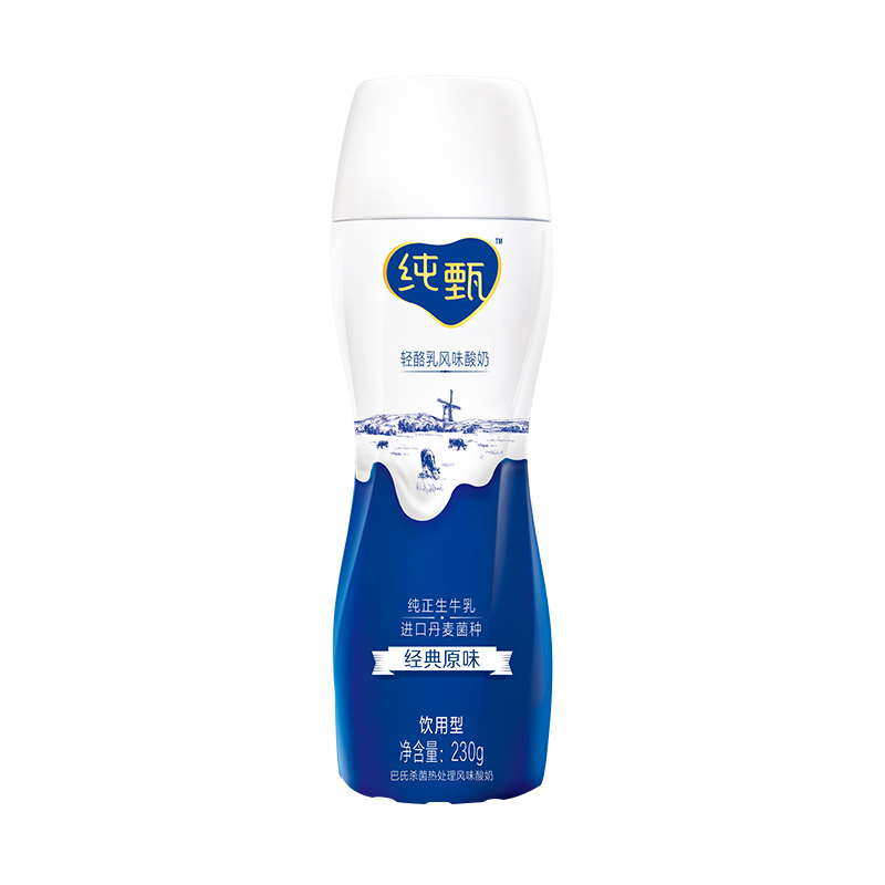 SNWQ蒙牛纯甄原味高端轻酪乳风味酸牛奶PET瓶230g*10原味