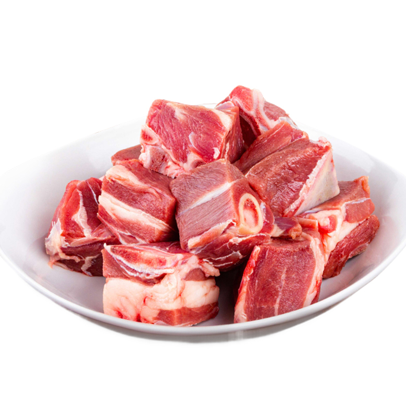货出六盘 宁夏西吉县精选农户散养 宁夏滩羊 精品羔羊肉 羔羊切块2斤