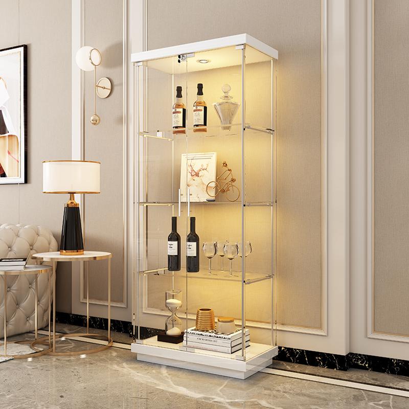 乐高展示柜玩具模型收纳陈列透明柜子仿玻璃亚克力家用积木架0689