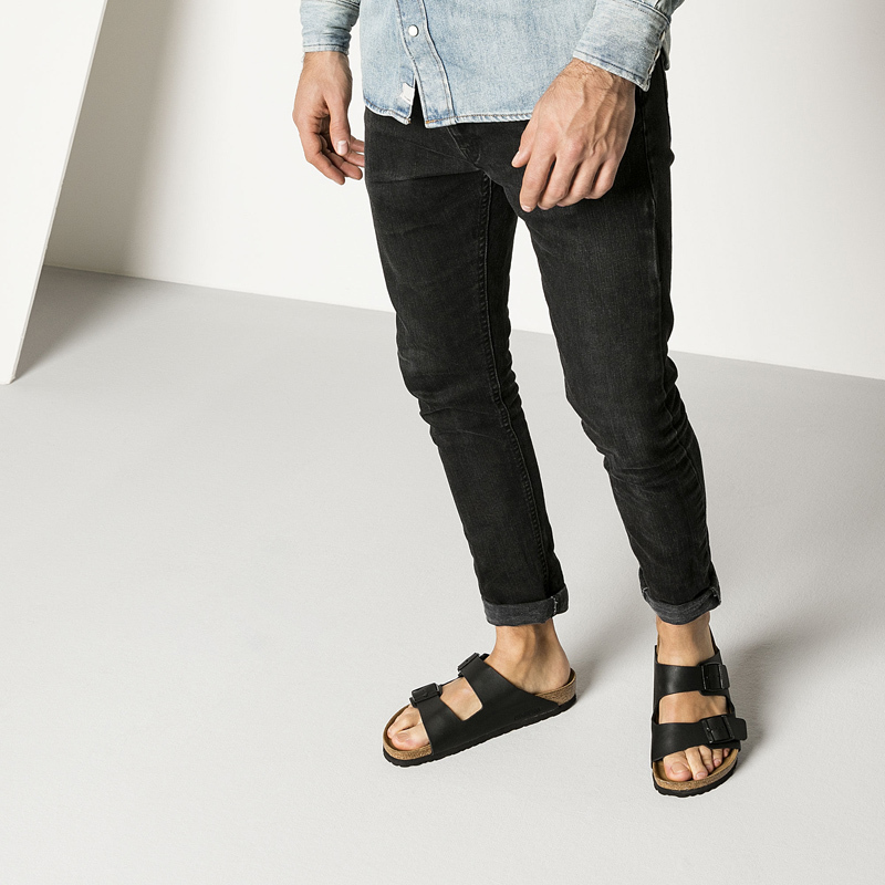 德国勃肯Birkenstock 两扣人造皮革材质男女通用中性软木凉拖鞋Arizona