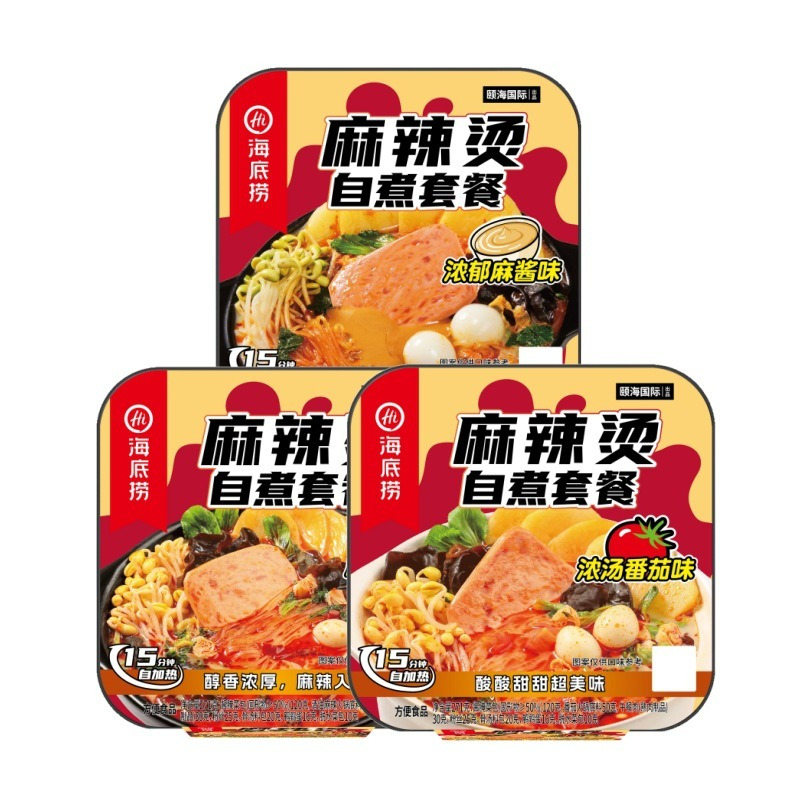 海底捞自热火锅渣渣牛肉酸辣味火锅243克/盒