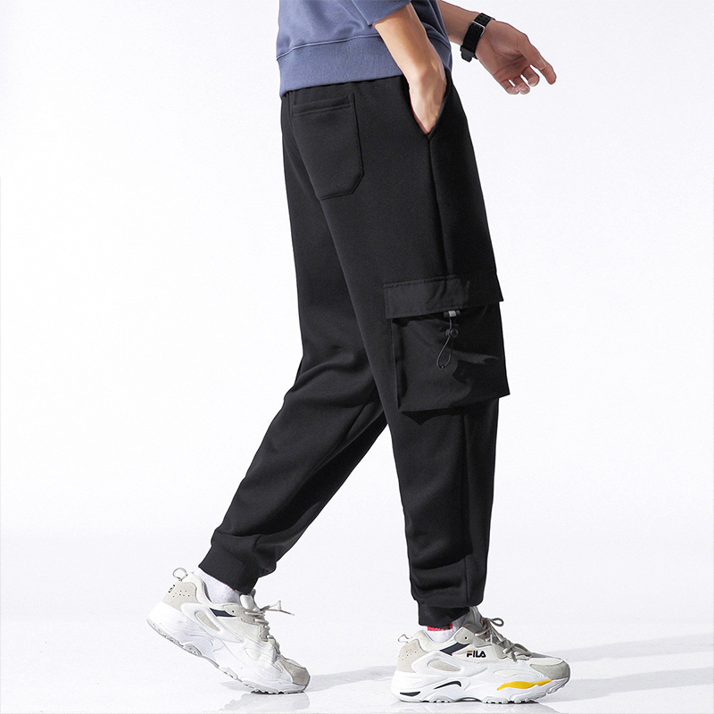 AZR005095-拓路者2020秋冬季工装裤男加绒加厚运动裤男式休闲长裤束脚卫裤