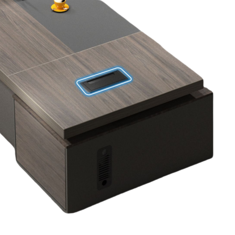 鑫龙都木制办公桌2.4米张高清大图