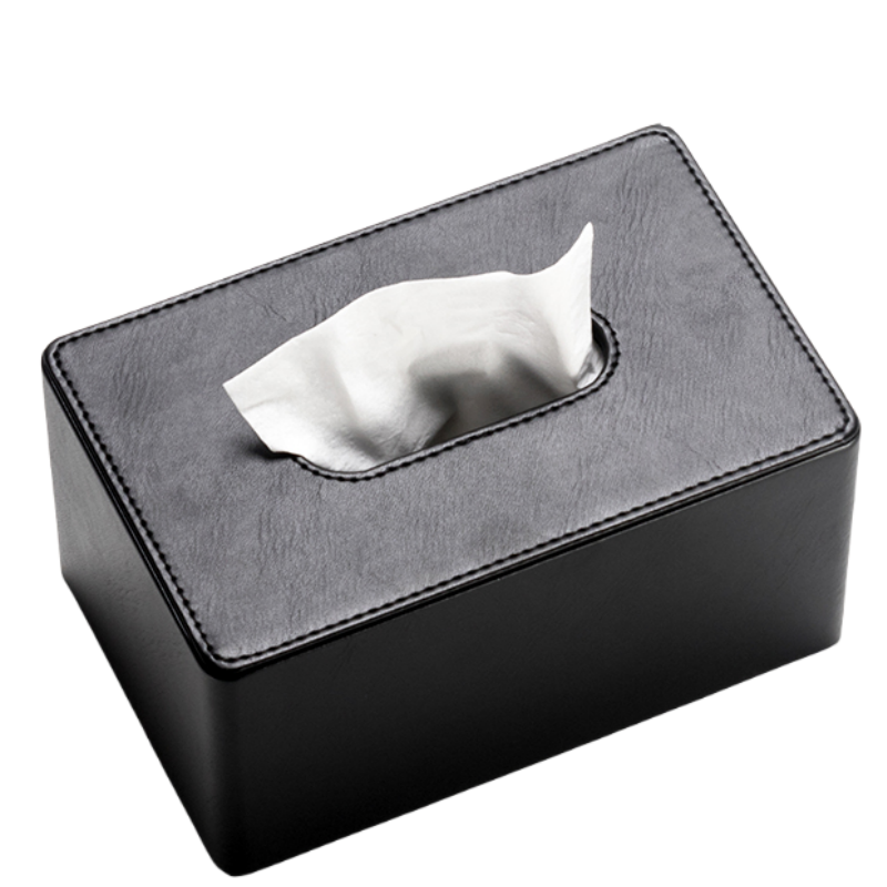 铭思达纸巾盒皮革小号个高清大图