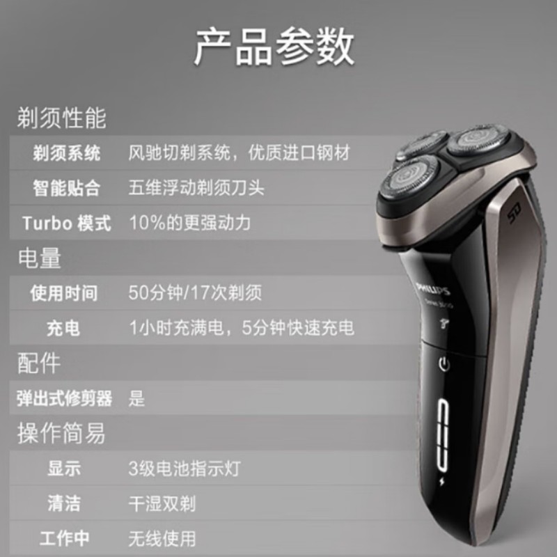 飞利浦(PHILIPS)电动剃须刀 S3203/08高清大图